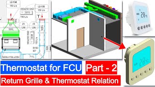 Ep-179 # Thermostat for FCU | Placing Thermostat Family for Entire L2 Floor  | HVAC modeling