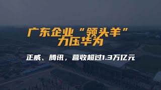 广东企业“领头羊”：力压华为、正威、腾讯，营收超过1.3万亿元