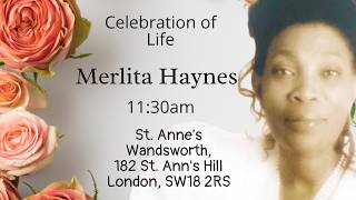 Merlita Haynes Celebration of life