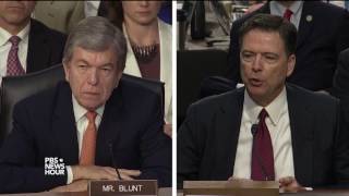 Sen. Blunt asks Comey why he didn't act after Trump's requests