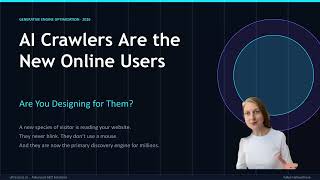 GENERATIVE ENGINE OPTIMIZATION 2026. AI Crawlers - New Online Users UltraScout AI Yuliya Halavachova