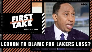 LeBron James and Anthony Davis are to blame for Lakers' collapse - Stephen A. | First Take