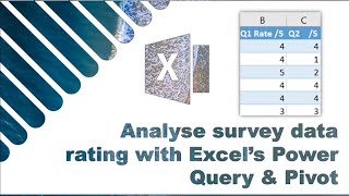 Analyse Excel survey ratings with Power Query, Power Pivot & slicers