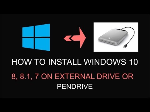 Install Windows 10 / 8.1 / 8 / 7 on USB Drive / Protable / External Hard Drive (Easy Method) Install Windows 10 / 8.1 / 8 / 7 on USB Drive / Protable / External Hard Drive (Easy Method)
