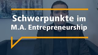 Schwerpunkte im Entrepreneurship Master Studium