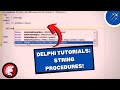 Delphi Coding Tutorials: String Procedures! | Beginner's Guide To Coding