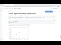 Linear regression using scikit-learn