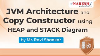 JVM architect and Copy Constructor using HEAP and STACK diagram. @ 6:00 PM (IST) Mr.Ravi Shankar