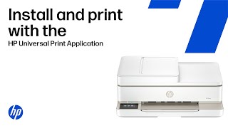 Install and print with the HP Universal Print Application | HP printers | HP Support