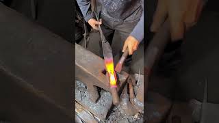 Wood cutter iron handle installation technology