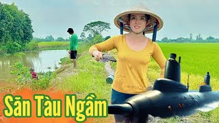 Cô Gái Quê ✅ Cùng Mấy Cậu Ra Đồng Kiếm Mớ TÀU NGẦM về Hấp Xả