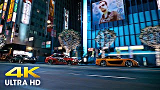 The Fast And The Furious: Tokyo Drift (2006) - City Chase Scene [Open Matte 4K UHD]