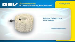 GEV LED-Lichtschlauch-Set warmweiß