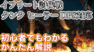 【FF14】(20)イフリート討伐戦をタンクヒーラーDPSで挑戦【初心者入門】