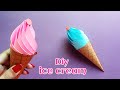 How To Make Easy Paper ICE CREAM For Kids / how to make an ice cream out of paper