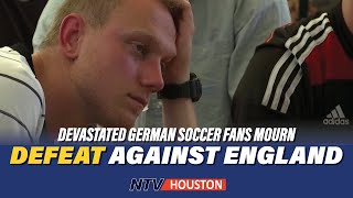 Devastated German soccer fans mourn defeat against England
