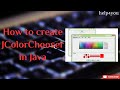How to create JColorChooser in Java || in NetBeans || Java Swing.