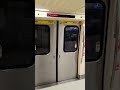 台北捷運松山新店線 metro taipei 往松山 列車車門關閉