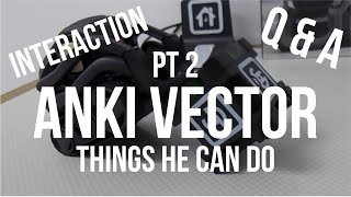 PT 2 | Anki Vector Robot Review | Interaction | Q & A | Voice Commands You Can Use