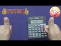 casio calculator mj 12d bk. unboxing