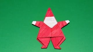 How To Make An Origami Santa Claus