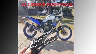 YAMAHA TENERE 700 ALTRIDER FOOT PEGS-INSTALL AND FIRST RIDE