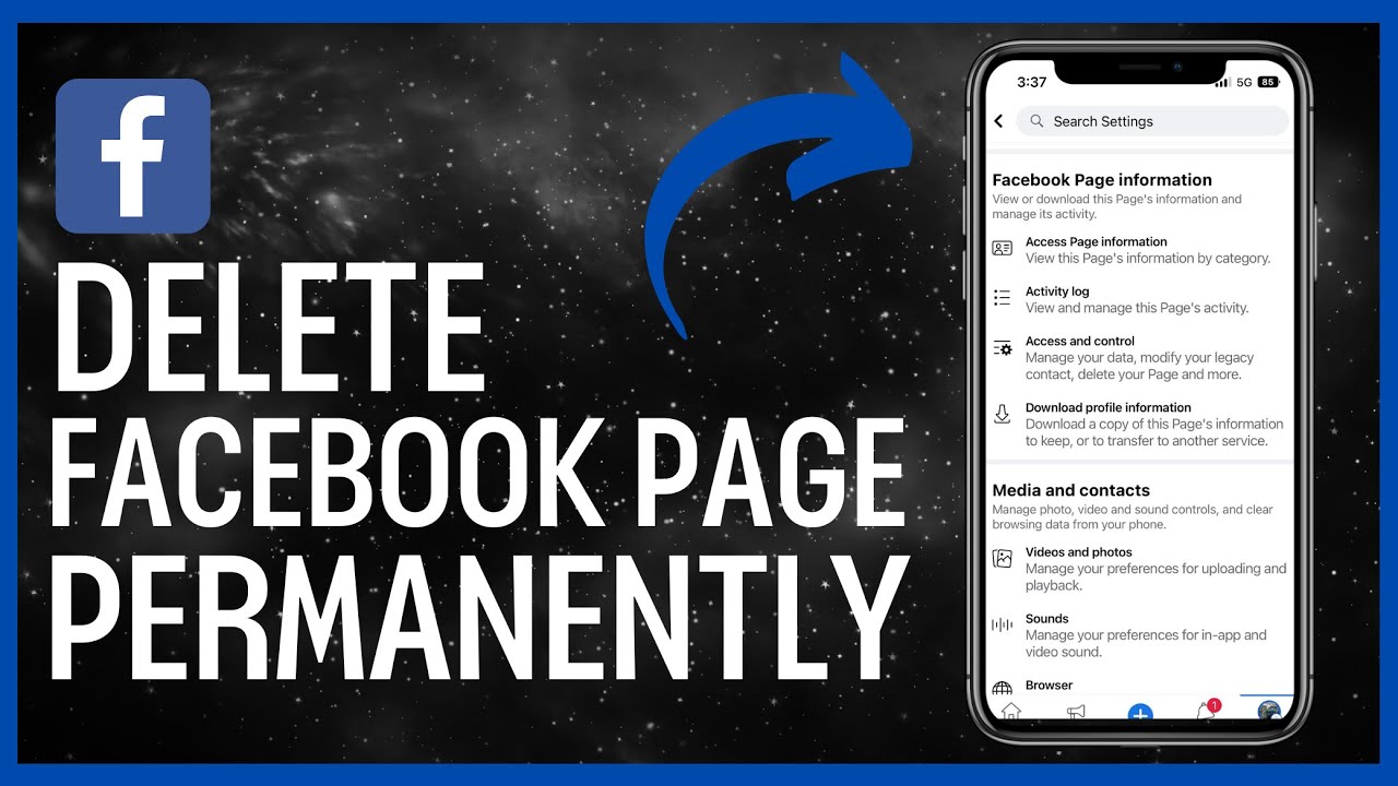 How To Delete Facebook Page Permanently | Step By Step - YouTube