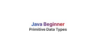 Arematics Java Beginner - Primitive Data Types