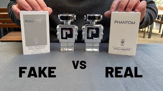 Fake vs Real Paco Rabanne Phantom Tester Perfume