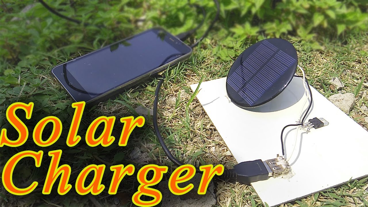 How To Make Solar Mobile Charger-Charge Your Mobile From Sunlight - YouTube