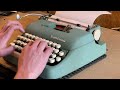 1960 Smith Corona Sterling Restored Typewriter Demo