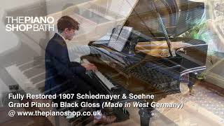 1907 Schiedmayer and Son Black Gloss Grand Piano @ The Piano Shop, Bath