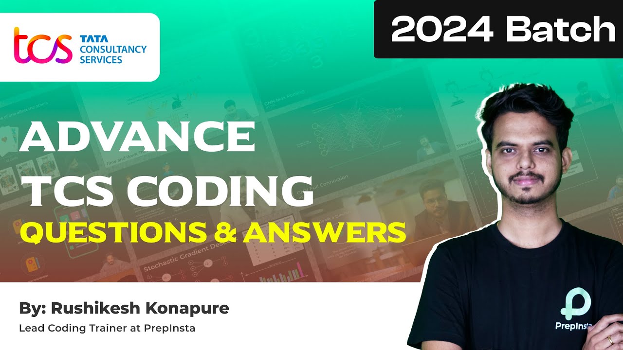 TCS Advanced Coding Questions And Answers 2024 - YouTube