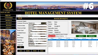 6/6 - Hotel management system project in python with source code | python project