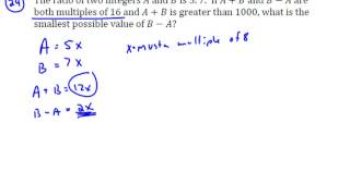 A Ratio Problem - MATHCOUNTS Prep