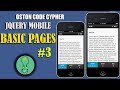 JQUERY MOBILE -  Pages Basic Structure #3