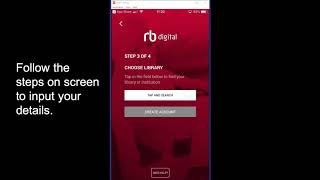 RBdigital Registration Tutorial
