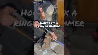 How to fix a ringing hammer. #hammer #buiding #tools #construction