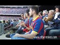 parada de pinto i càntics d ànims a pinto barça 4 malaga 1