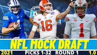 Mock Draft: 1st Round 2021 NFL Mock Draft | Justin Fields, Zack Wilson & Trey Lance Landing Spots