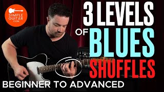 3 levels of blues shuffles for beginners