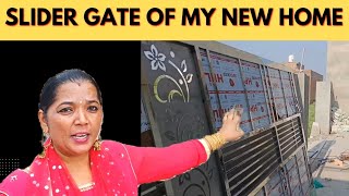 ਅਸੀ ਆਪਣੇ ਘਰ ਸਟੀਲ ਦਾ ਗੇਟ ਲਵਾਇਆ Slider gate for home