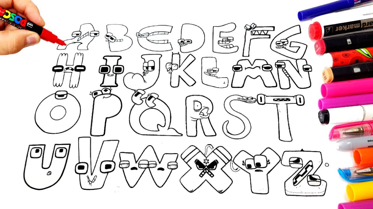 Alphabet Lore (A-Z...) - Coloring Pages Alphabet Lore DRAWING And ...