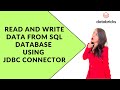 Read/Write Data from Sql Database using JDBC Connector