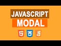 How To Create A Modal In HTML,CSS and JAVASCRIPT