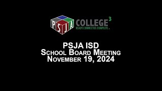 School Board Meeting: November 19, 2024