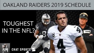 Oakland Raiders 2019 Schedule: NFL’s Toughest Schedule Belongs To Jon Gruden, De