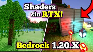 ⚪ Como Activar los SHADERS SIN para RTX Minecraft PE 1.20.x! | Activar Shaders PBR Windows y Android
