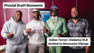 Dallas Turner Alabama OLB drafted to Minnesota Vikings, reflects on journey to NFL | The Pivot