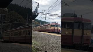 [国鉄！]えちごトキめき鉄道413・455系　有間川駅通過シーン